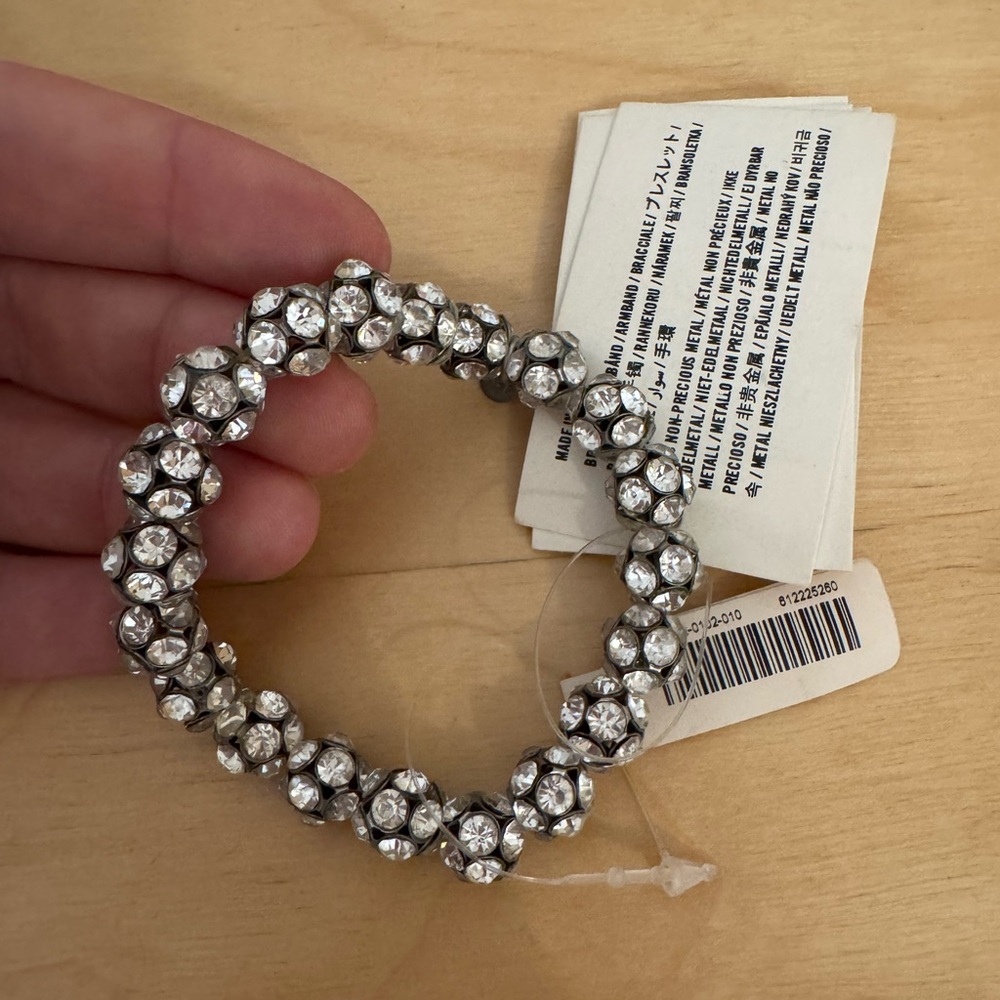 Abercrombie & Fitch Shiny Stretch Bracelet Silver